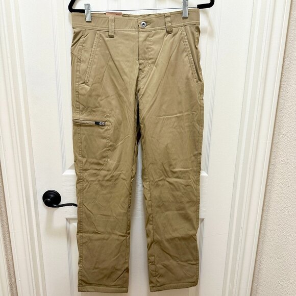 Eddie Bauer Men's Rainier Fleece Lined Pant Size 30X30 Tan Stretch Fit (NEW) - Picture 15 of 16